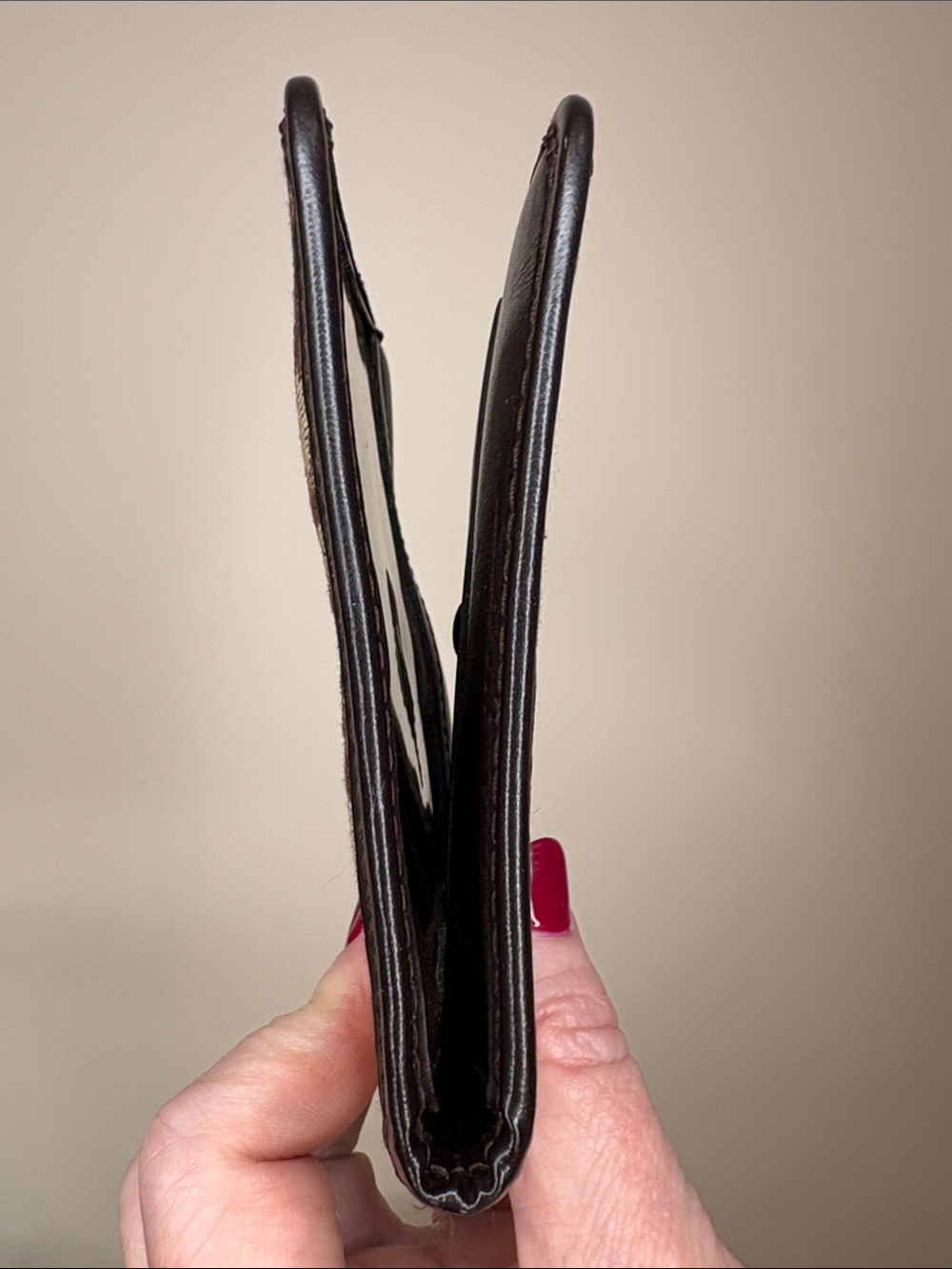 Christian Dior vintage brown wallet Trotter Oblique print - Picture 7 of 10